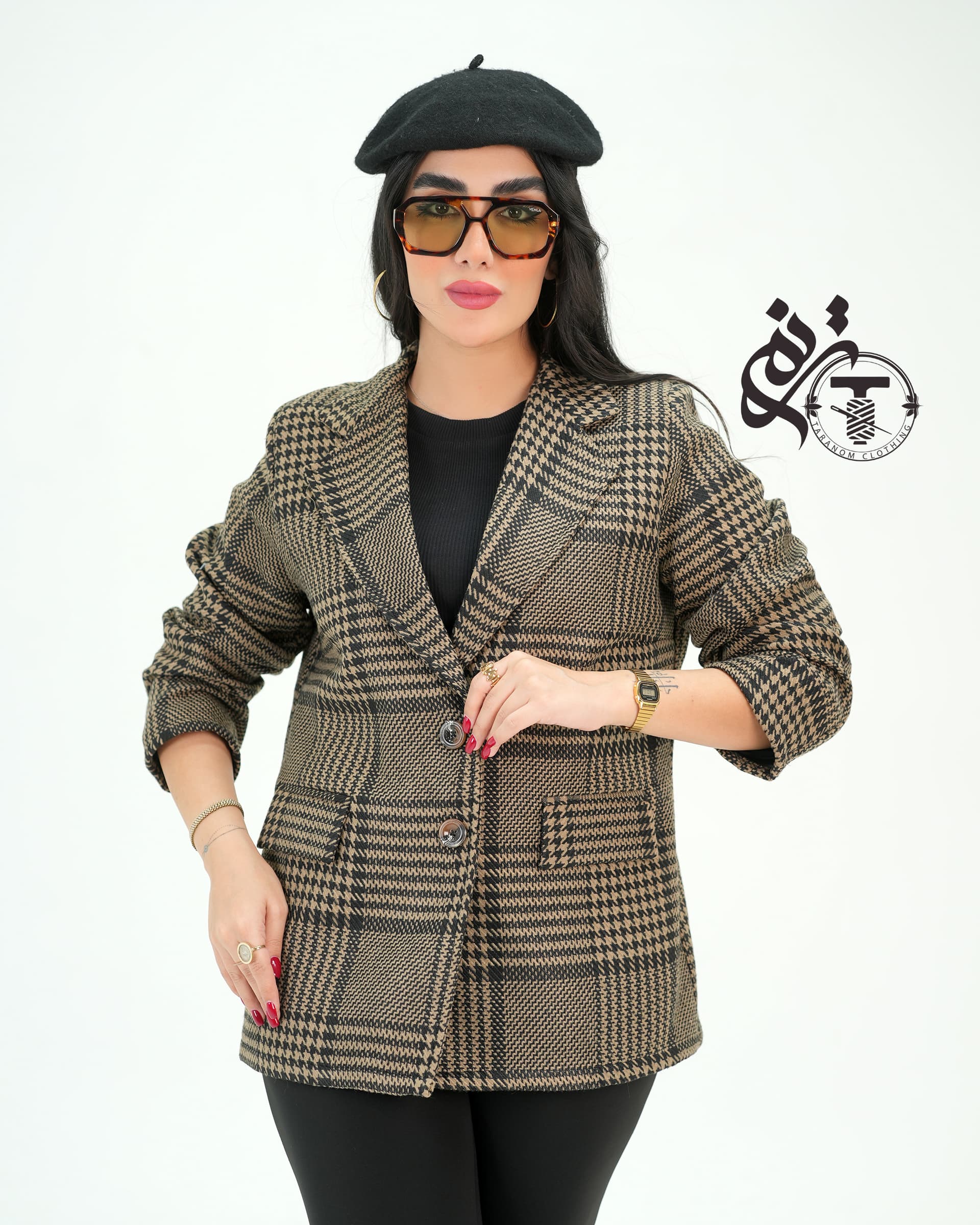 کت پشمی آسترکشی مدل کتایون 2