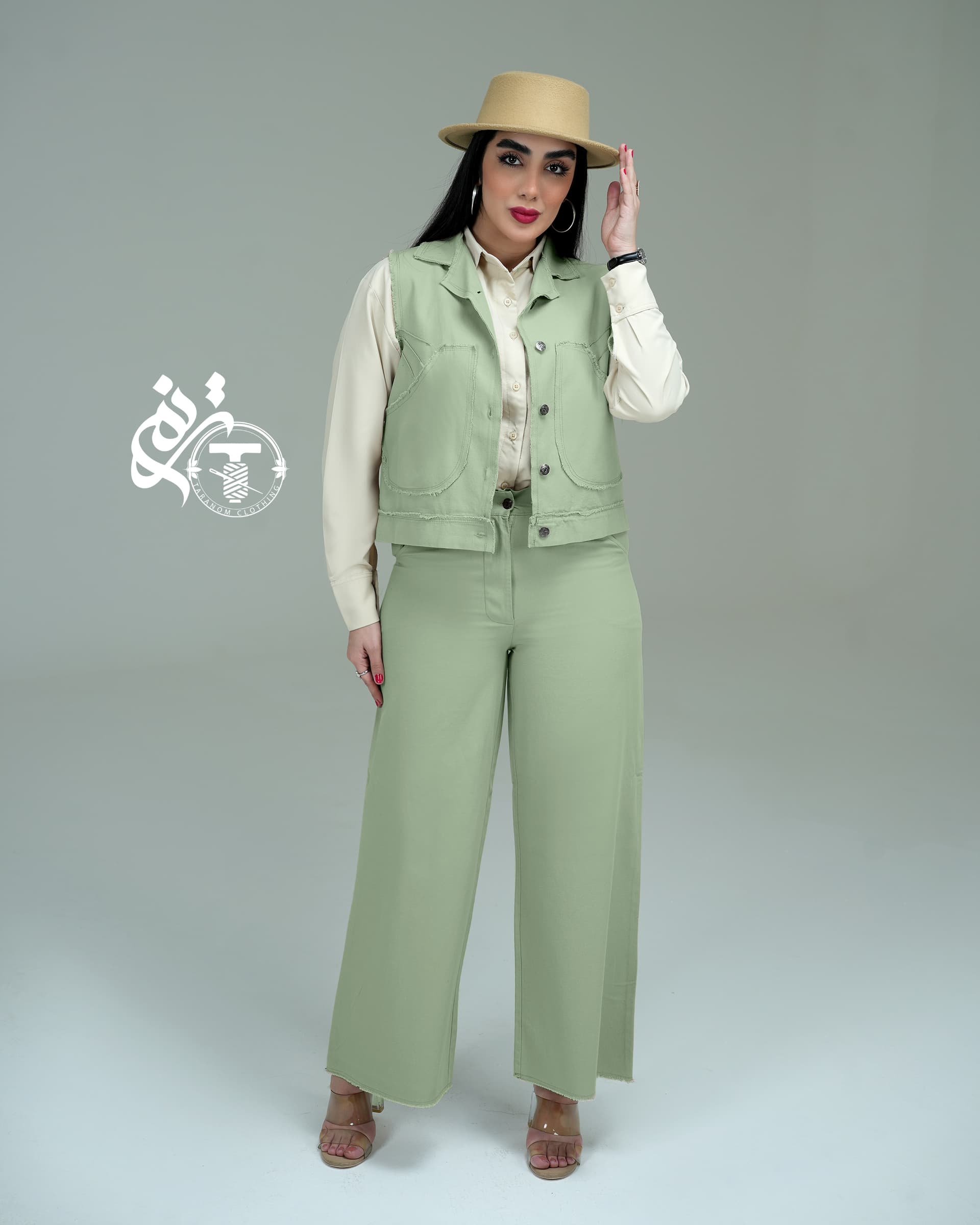 وست و شلوار کتان مدل نازی 3