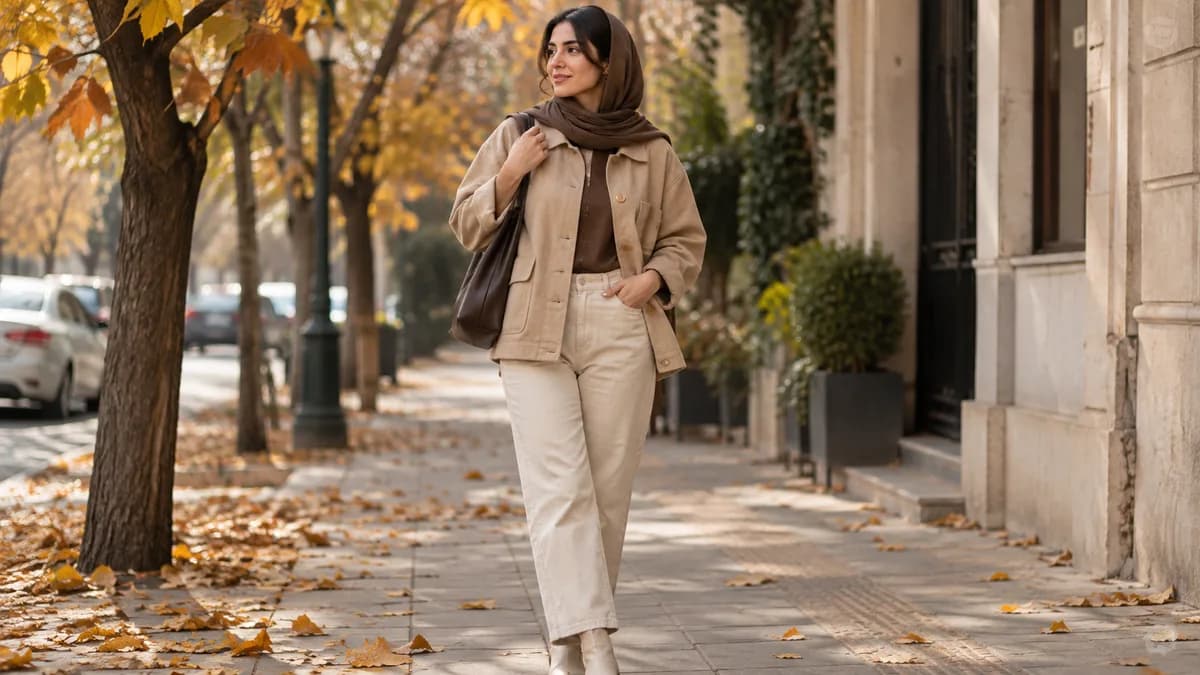 با مانتو کوتاه پاییزه چه شلواری بپوشیم؟ ۷ ترکیب کاربردی برای پاییز ۱۴۰۵
