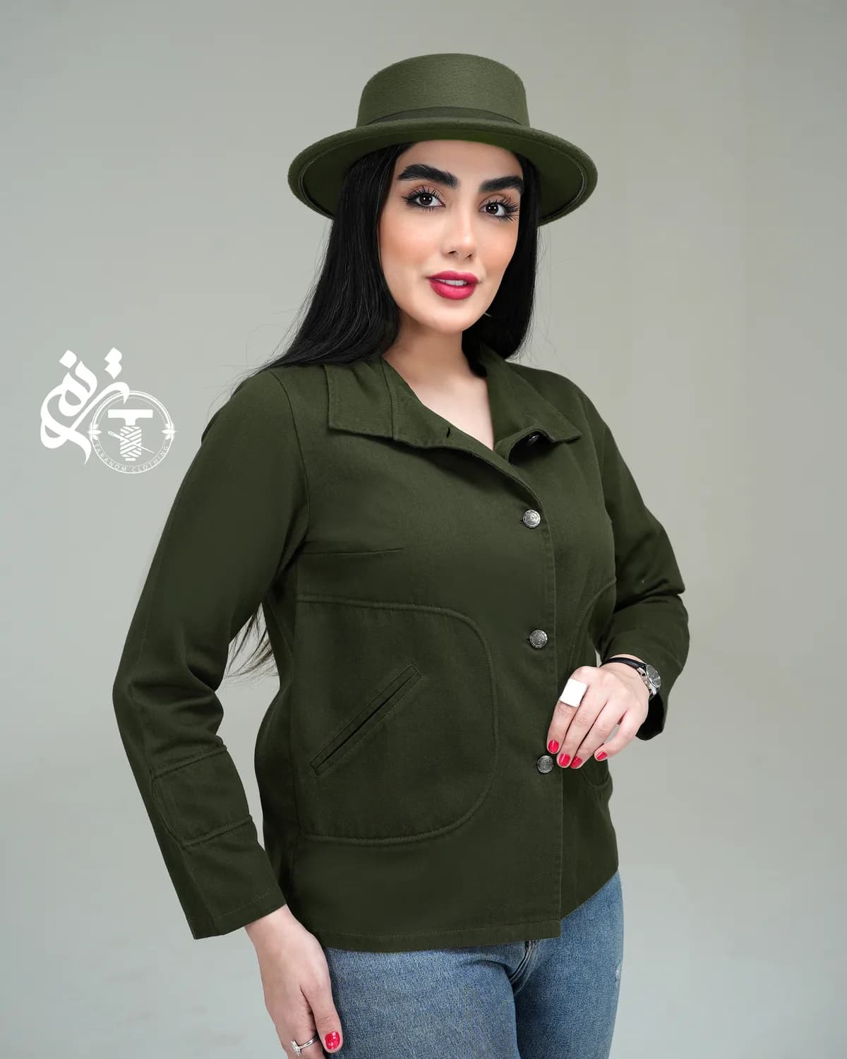 کت کتان کجراه مدل آلیس
